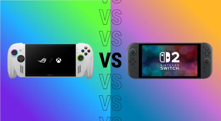 Comparativo Xbox Ally vs Nintendo Switch 2